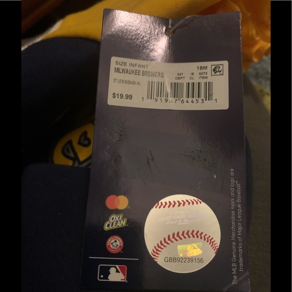 NWT Milwaukee Brewers Baby Romper Sz 18 M - Picture 5 of 5